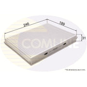 Comline Cabin Air Filter (Pollen Filter) EKF400
