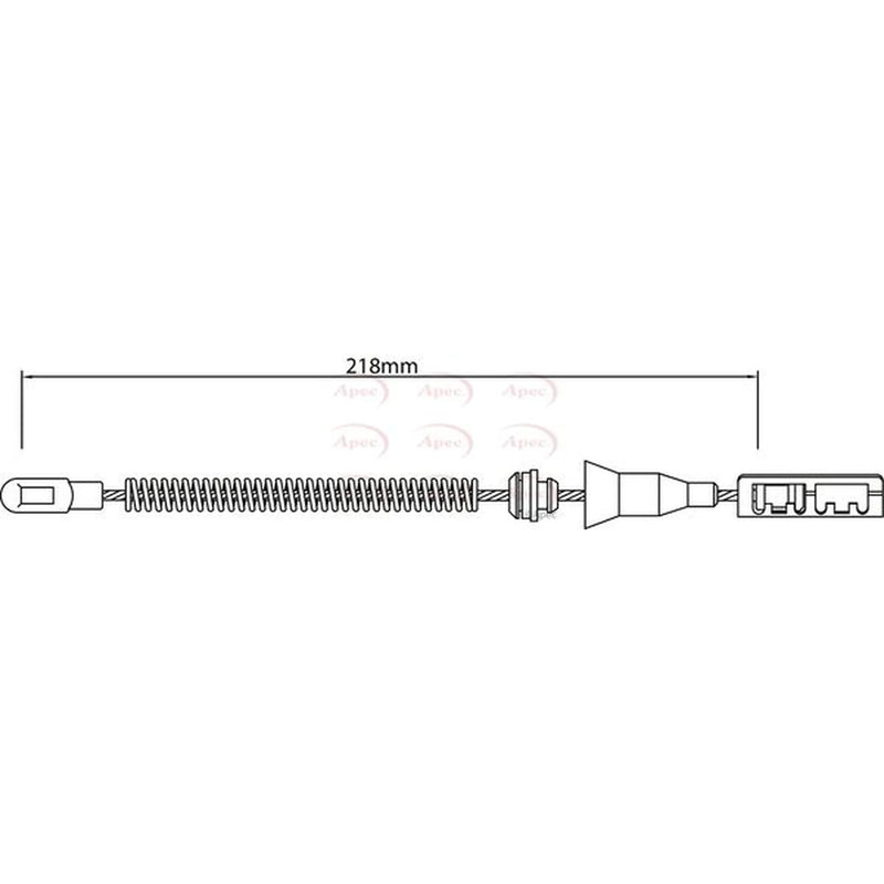 Apec Handbrake Cable Right Rear CAB1472