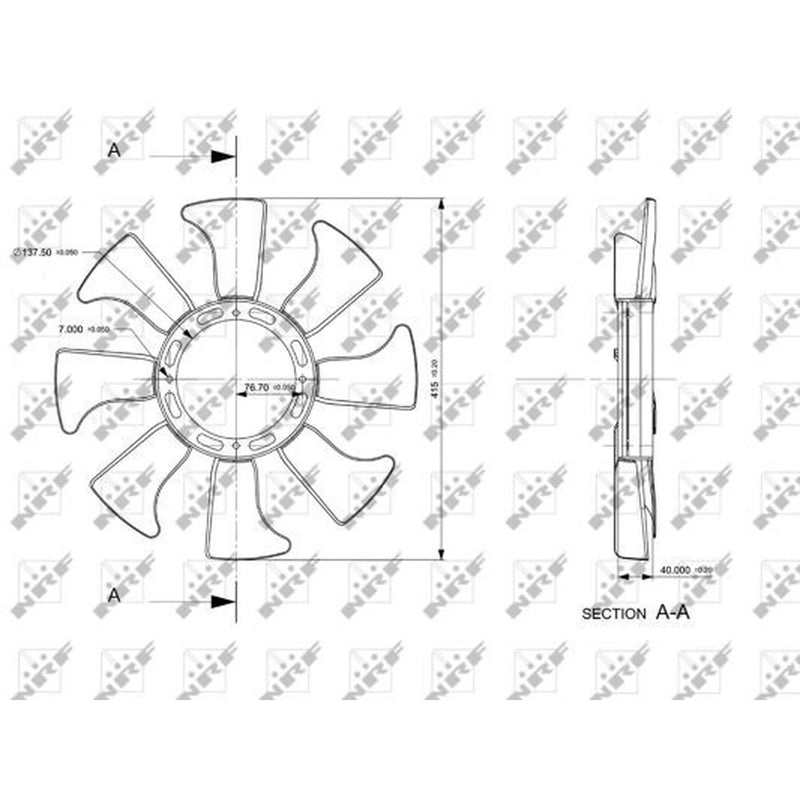 NRF Radiator Cooling Fan Blade 49867