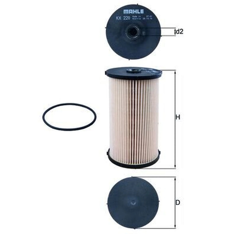 Mahle Fuel Filter Element KX 220D