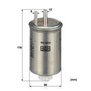 MANN-FILTER Fuel Filter Element WK 9036