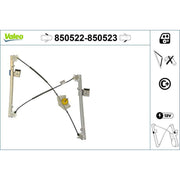 Valeo Electric Window Regulator Lifter Left Front 850522