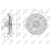 NRF Radiator Fan Clutch 49645