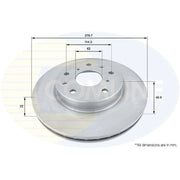 Comline 2 x Vented Front Brake Discs ADC1830V-x2