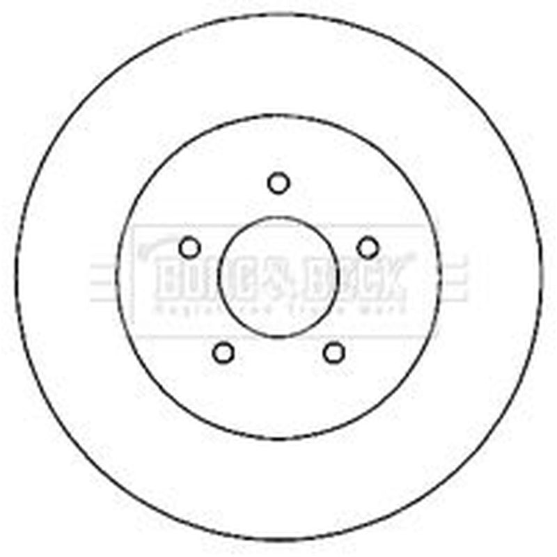 Borg & Beck 2 x Rear Brake Discs BBD5146-x2