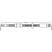 Abtex Brake Hydraulic Hose Line Upper ABH1134