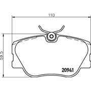 DON Front Brake Pad Set PCP1165