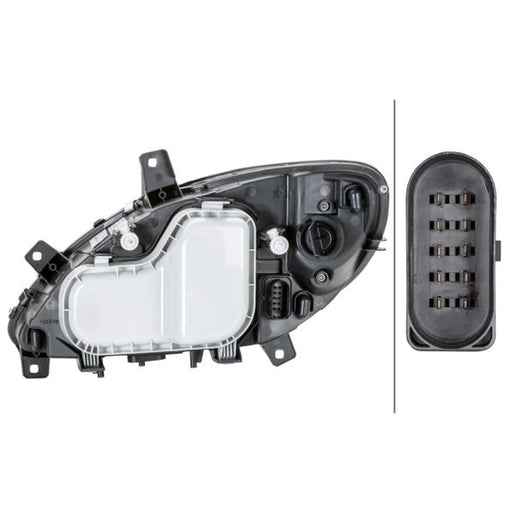 Hella Headlight Headlamp H7/H7 Right 1EG 246 041-021
