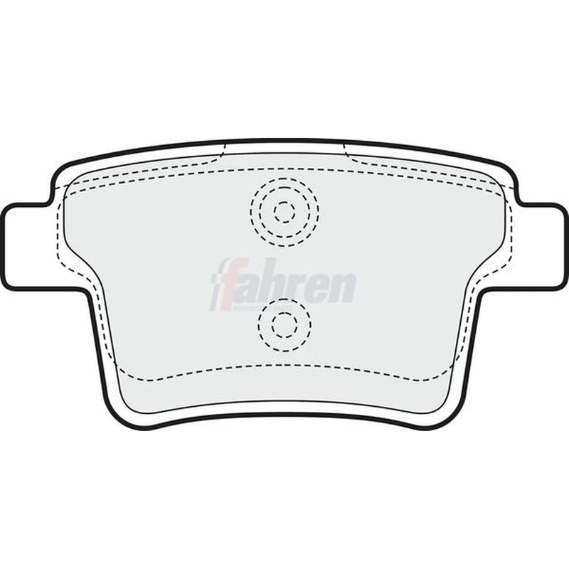 Fahren Rear Brake Pad Set FBP3084