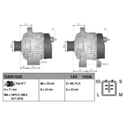 Denso Car Alternator 12V fits Toyota Avensis 2008-2018 2.0