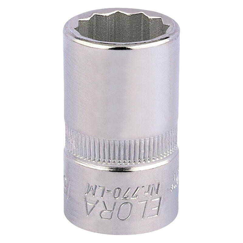 Draper Elora Bi-Hexagon Socket, 1/2" Sq. Dr., 16mm 24616 Draper  - Town Parts