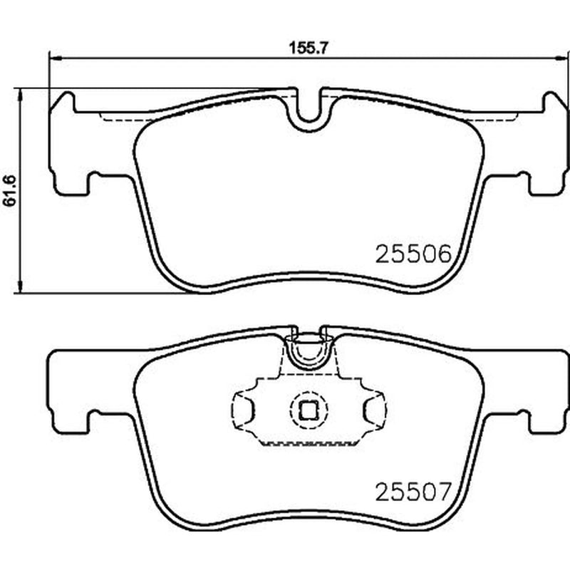 DON Front Brake Pad Set PCP1289