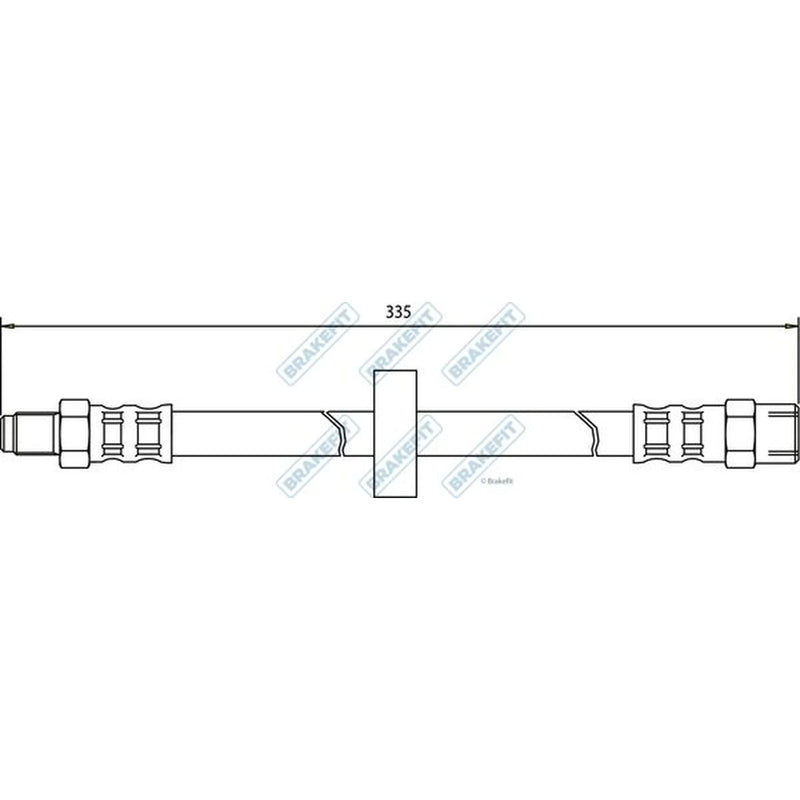 Apec Brake Hydraulic Hose Line Rear BHO4017