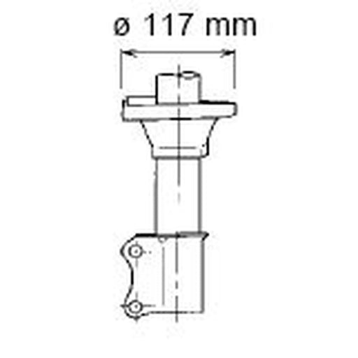 KYB Shock Absorber Damper Strut Rear Right 332080