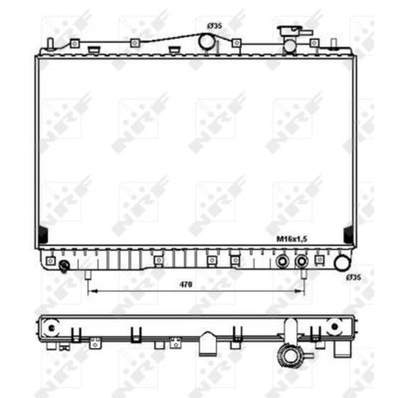 NRF Engine Radiator 53259