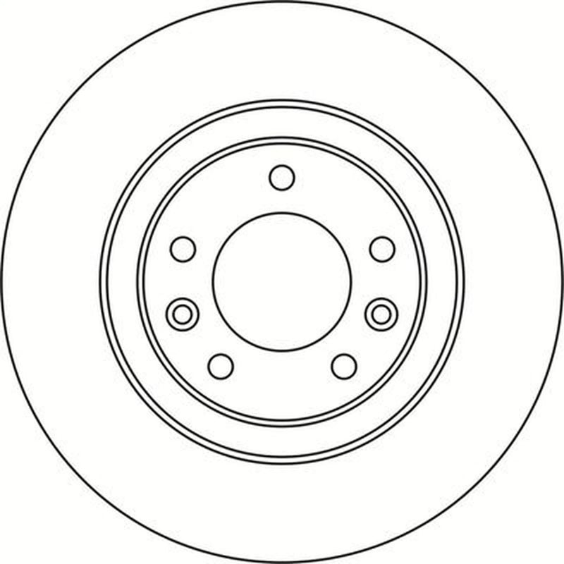 Abtex 2 x Solid Rear Brake Discs BD1893S-x2