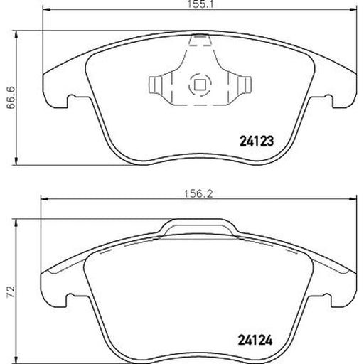DON Front Brake Pad Set PCP1044