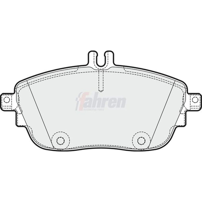 Fahren Front Brake Pad Set fits Infiniti Q30 2015 on 1.5 1.6 2.0 2.2