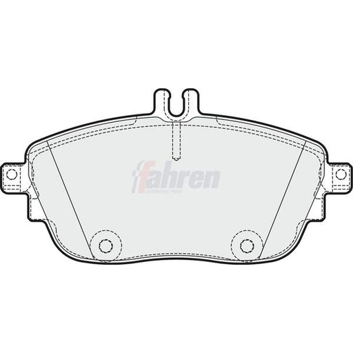Fahren Front Brake Pad Set fits Infiniti Q30 2015 on 1.5 1.6 2.0 2.2