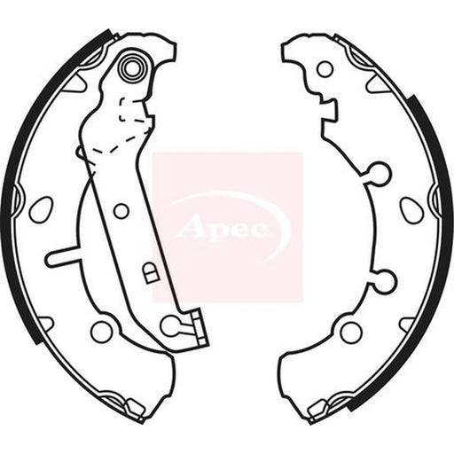 Apec Brake Shoe Set Axle Kit SHU635