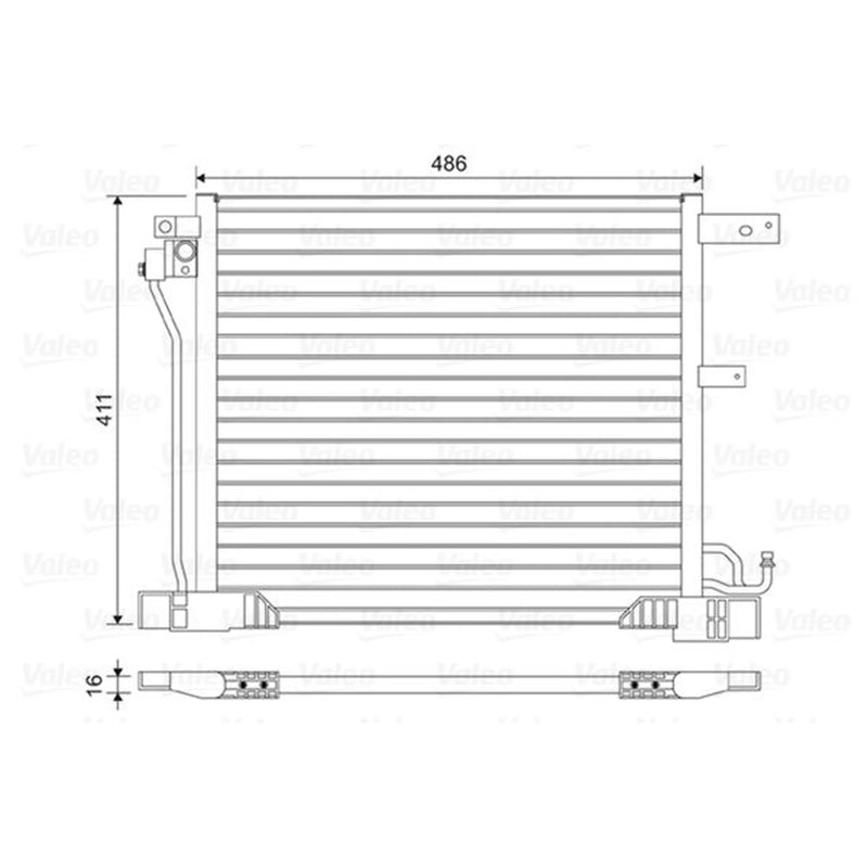 Valeo Air Conditioning Condenser 814454
