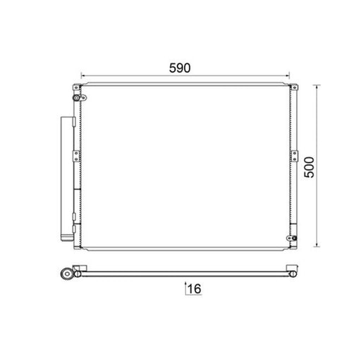 Mahle Air Conditioning Condenser AC 836 000S