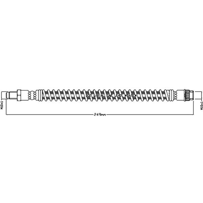 Juratek Brake Hydraulic Hose Line outer JBH1157