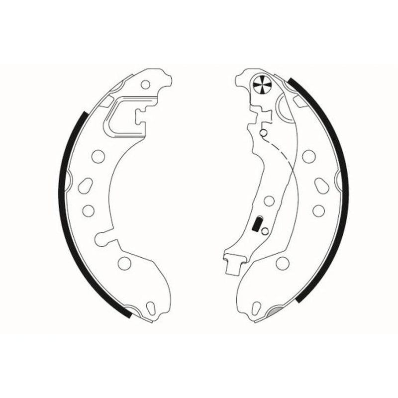 Mintex Brake Shoe Set Axle Kit MFR725