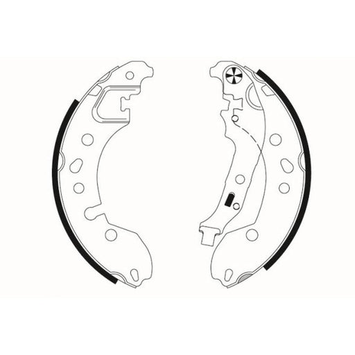 Mintex Brake Shoe Set Axle Kit MFR725