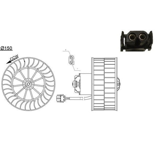 Mahle Heater Blower Fan AB 44 000S
