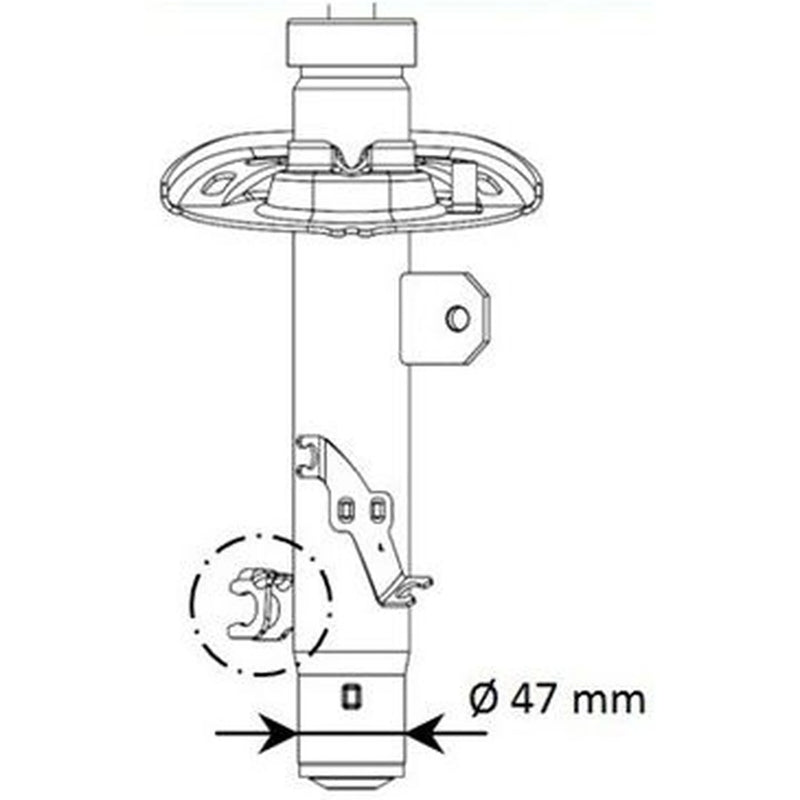 KYB Shock Absorber Damper Strut Front Left 339805
