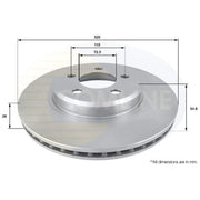 Comline 2 x Front Brake Discs ADC2322V