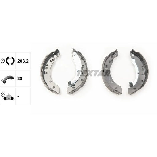 Textar Brake Shoe Set Axle Kit 91059800