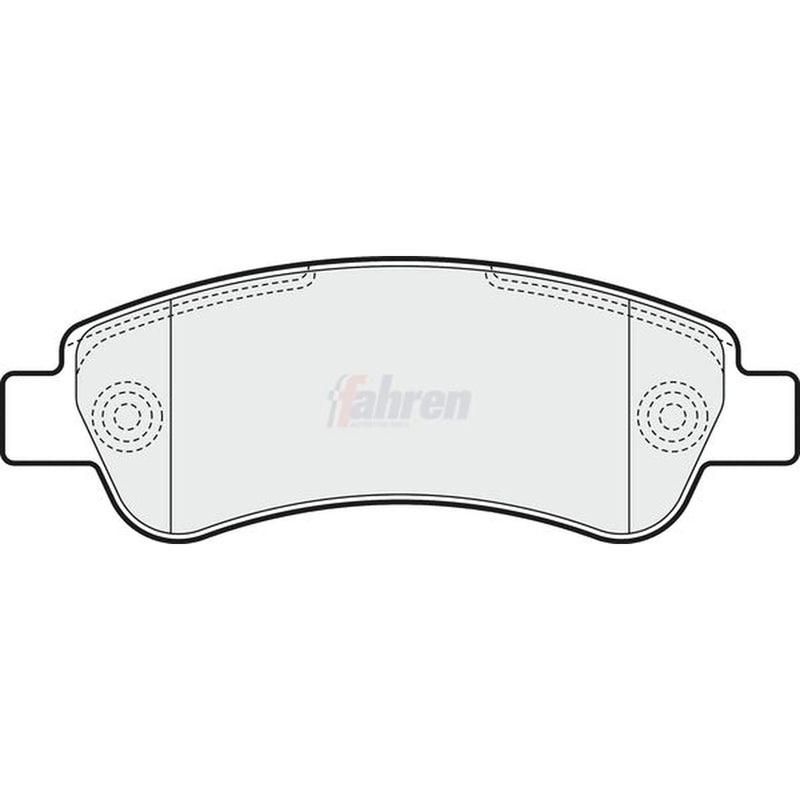 Fahren Rear Brake Pad Set fits Citroën Relay III 2006-2020 2.2 3.0