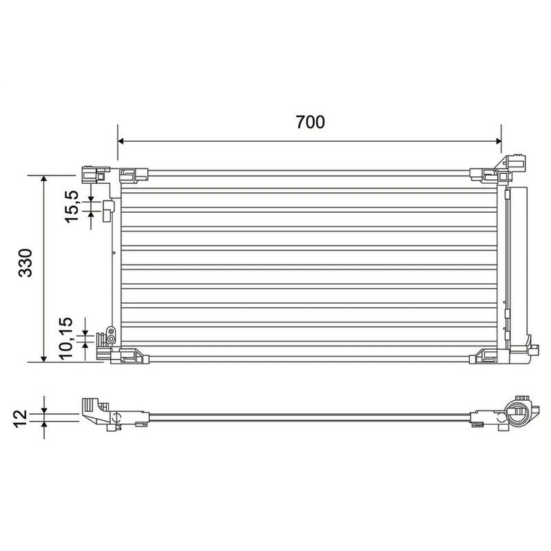 Valeo Air Conditioning Condenser 822834