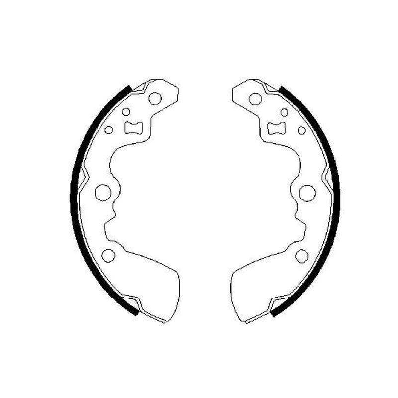 Bosch Brake Shoe Set Axle Kit 0 986 487 430
