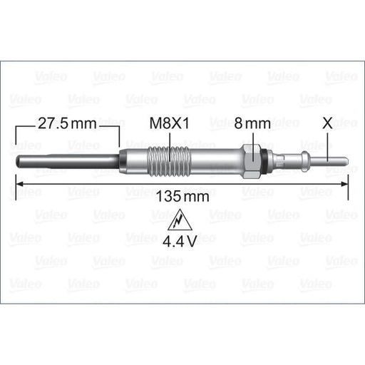 Valeo Diesel Engine Glow Plug 345222
