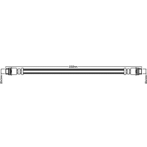 Juratek Brake Hydraulic Hose Line Rear Right JBH1008
