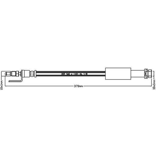 Abtex Brake Hydraulic Hose Line Right ABH1161