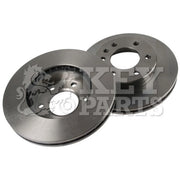 Key Parts 2 x Vented Front Brake Discs KBD4570-x2