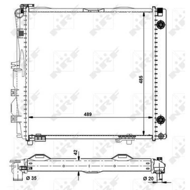 NRF Engine Radiator 504258