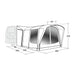 Outwell Newburg 240 Air Drive-Away Campervan Air Awning 175-200cm - Outwell - Van Life Living