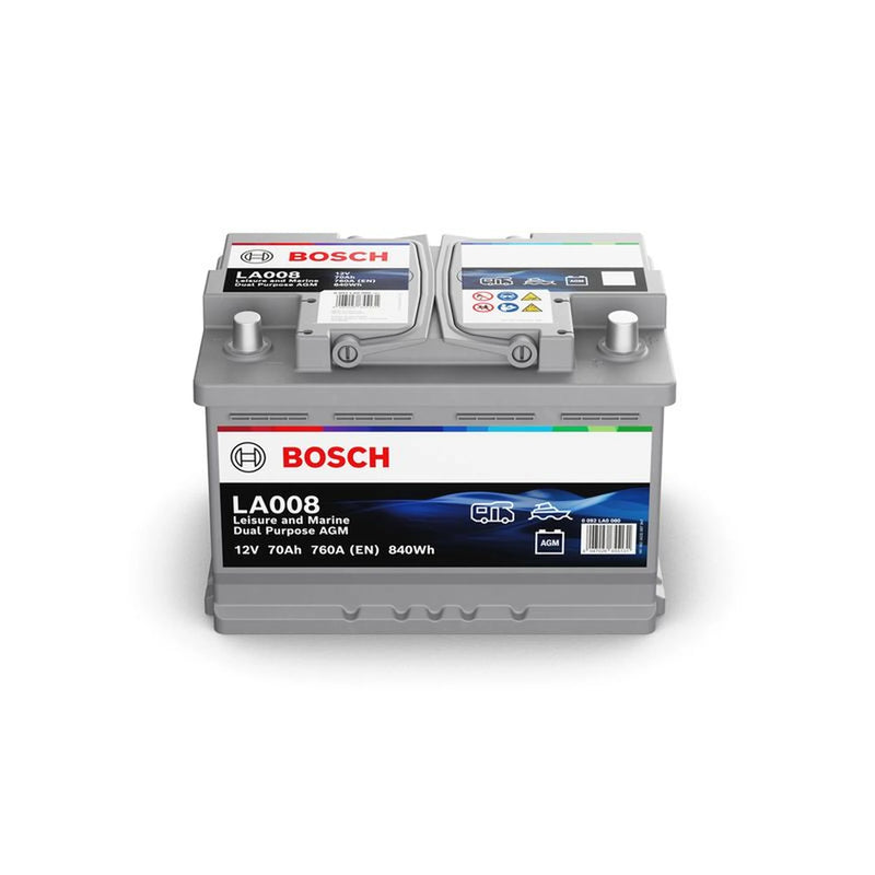 Bosch Batteries LA008 Bosch LA - AGM Battery 0 092 LA0 080 OE VYC1510655AA 80T32