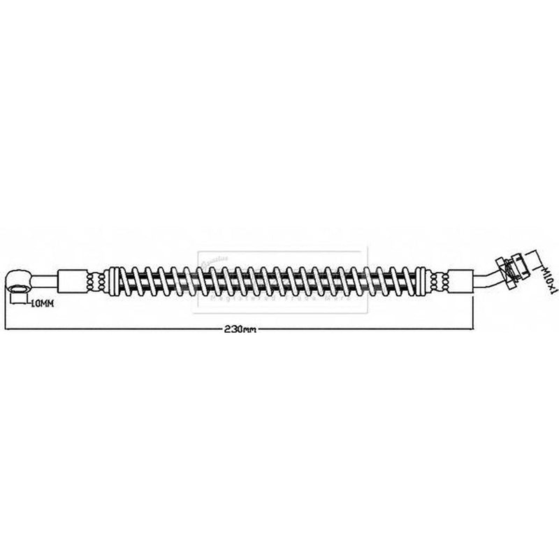 Borg & Beck Brake Hydraulic Hose Line outer BBH8586