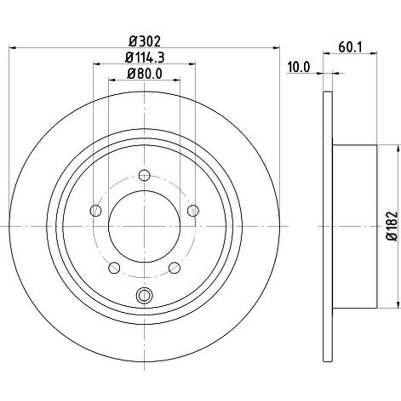 DON 2 x Solid Rear Brake Discs PCD13922-x2