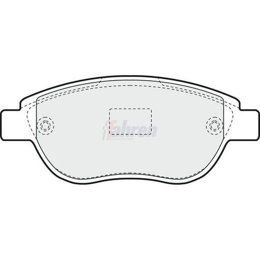 Fahren Front Brake Pad Set fits Citroën Berlingo First 1999-2011 1.6 2.0