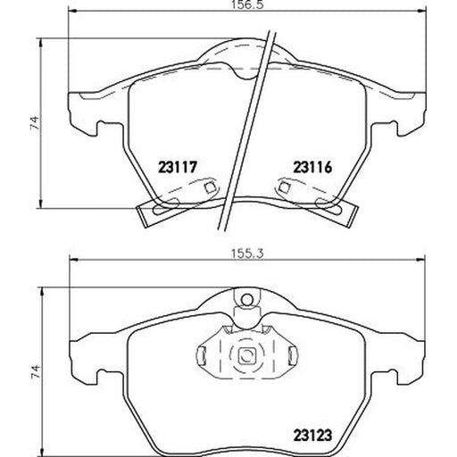 DON Front Brake Pad Set PCP1375