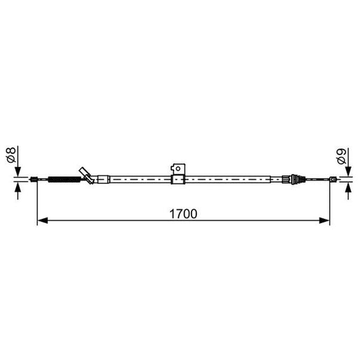 Bosch Handbrake Cable Rear 1 987 482 631