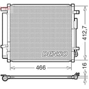 Denso Air Conditioning Condenser fits Hyundai Tucson 2020-2021 1.6