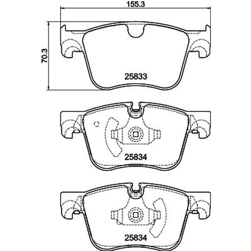 Mintex Front Brake Pad Set MDB3781